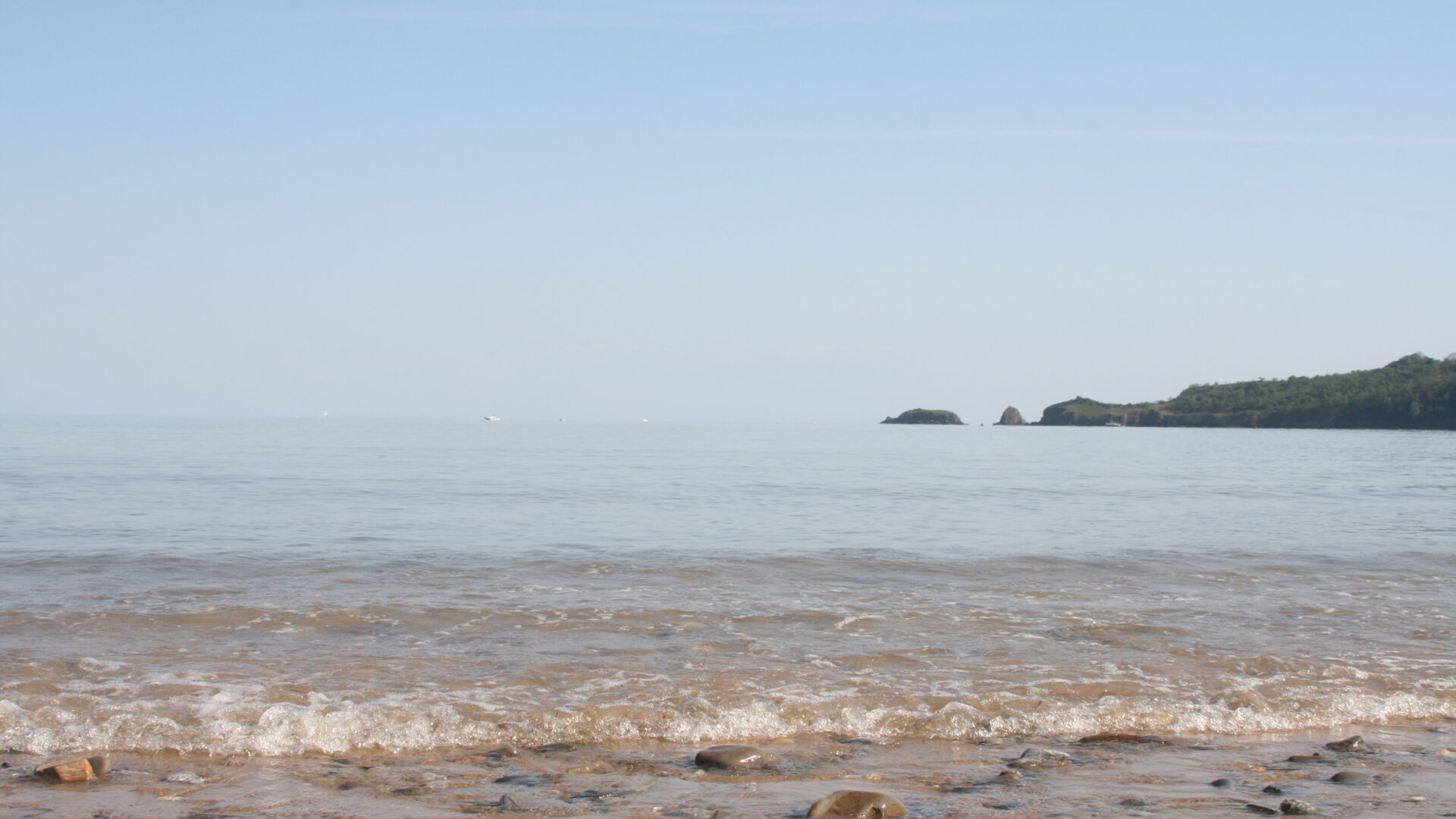 Quiet beachfront in Pembrokeshire, hero image for West Coast Digital website
