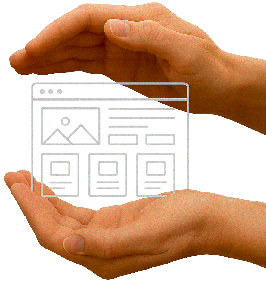 Illustration of ongoing website support and maintenance for small businesses