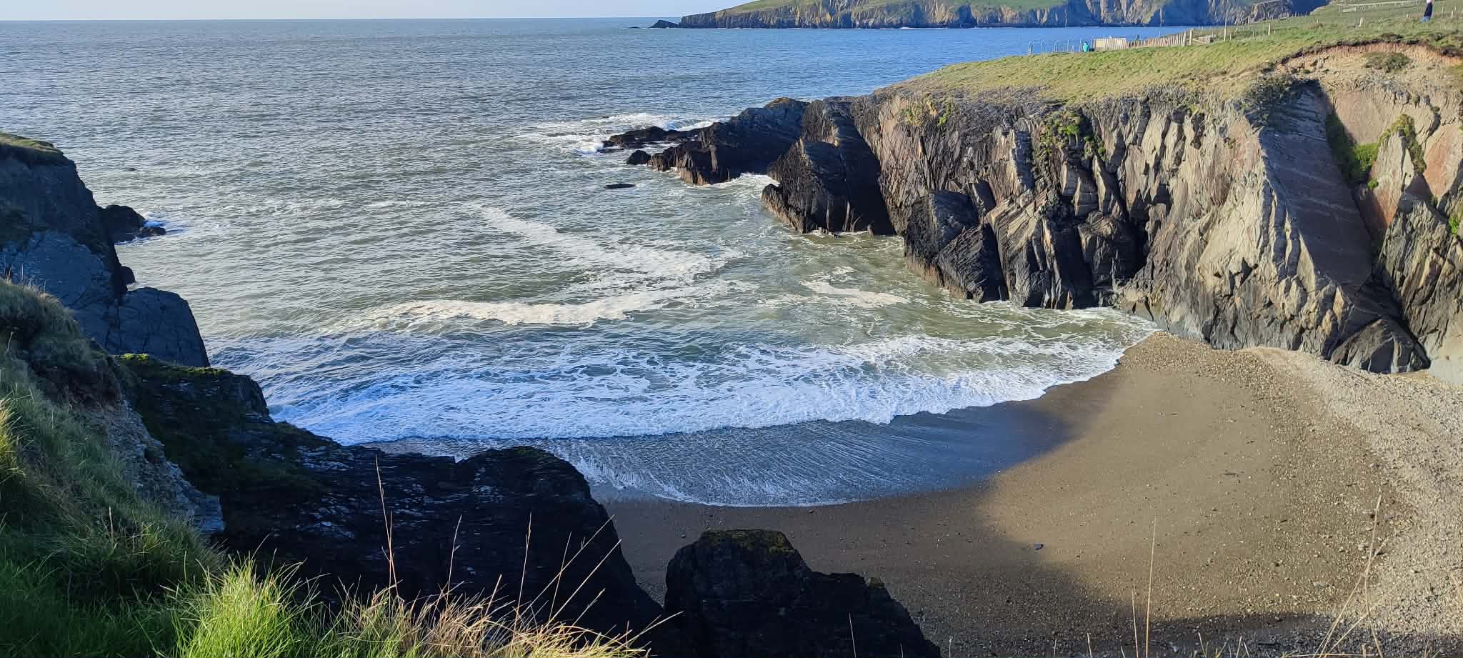 Cliff-top view of the Pembrokeshire coast, branding photo for West Coast Digital web design